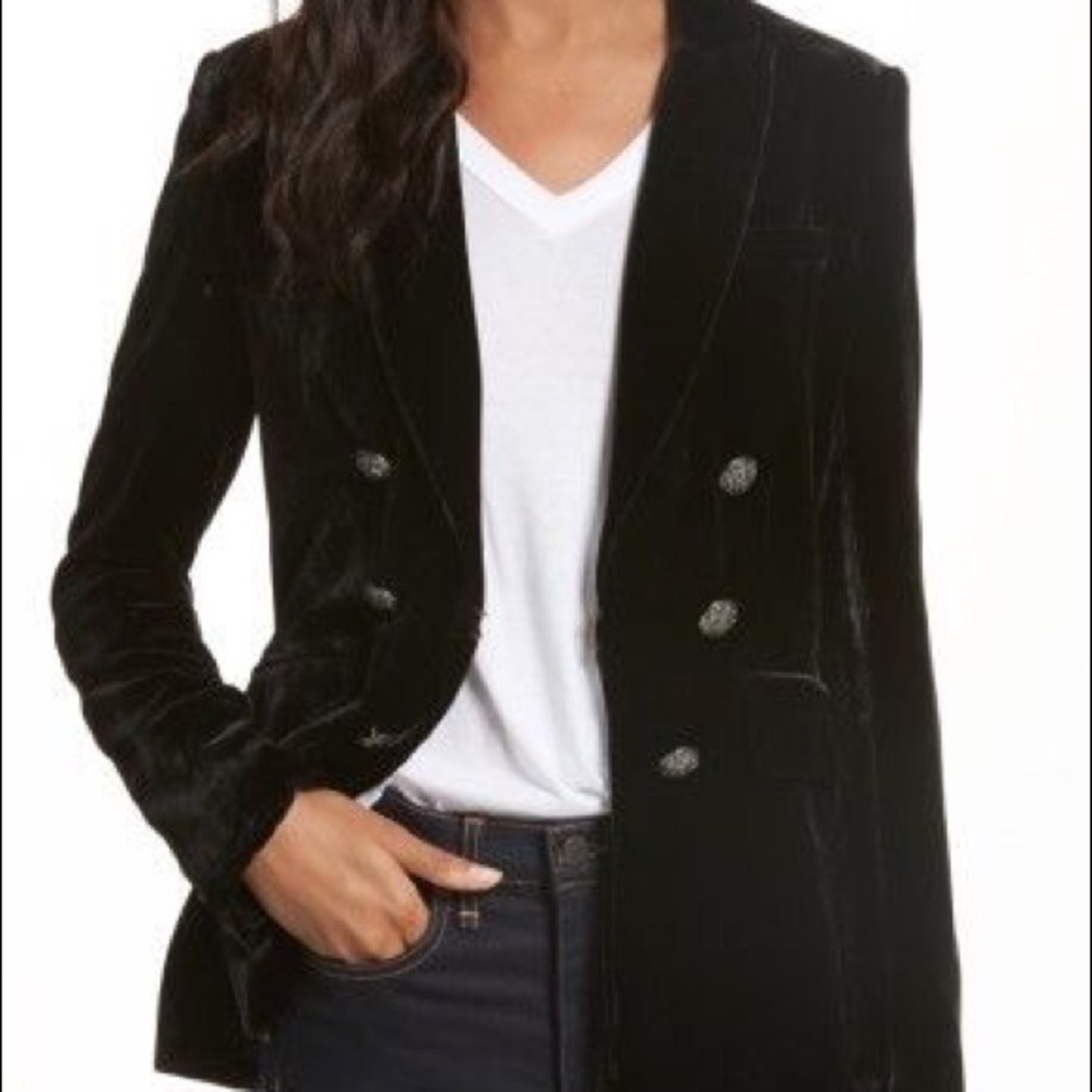 Banana Republic | Black Velvet Luxury Blazer